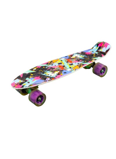 Buy Splash Colors Shape Design Skateboard - 214 in Egypt