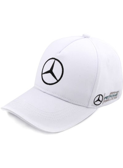 Buy Mercedes Benz Logo Embroidered Adjustable Baseball Caps for Men and Women Hat Travel Cap Car Racing Motor Hat in UAE