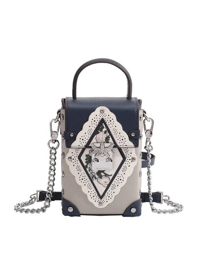 Buy Fashionable And Elegant Printed High Quality Mini Chain Crossbody Bag in Saudi Arabia