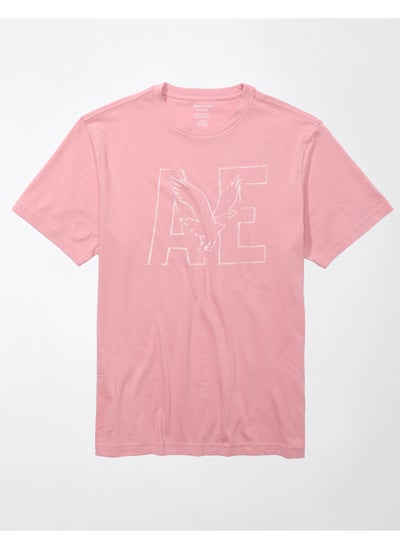 اشتري AE Super Soft Logo Graphic T-Shirt في السعودية