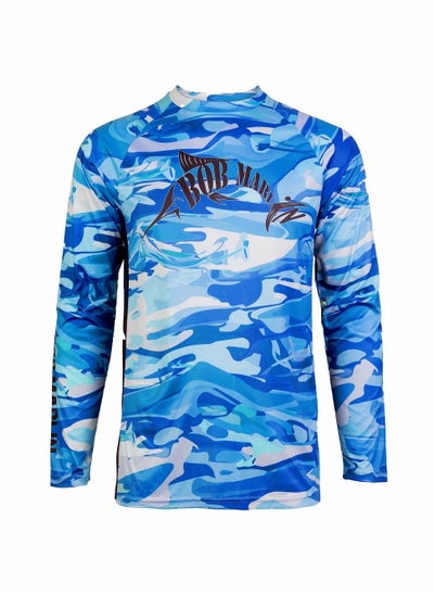 اشتري Bob Marlin Performance Shirt Blue Storm-XL في الامارات