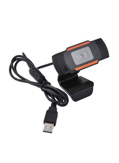 Buy High-Definition USB Webcam With Microphone Orange/Black in UAE