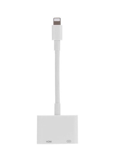 اشتري محول Lightning إلى HDMI بدقة 1080 بكسل لأجهزة Apple باللون الأبيض في السعودية