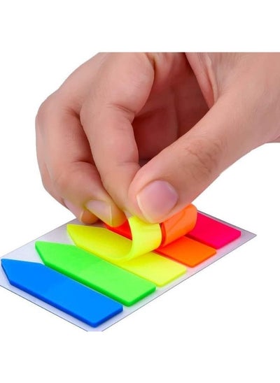 Buy 100PCS Multicolor Sticky Notes Writable Page Markers in Egypt