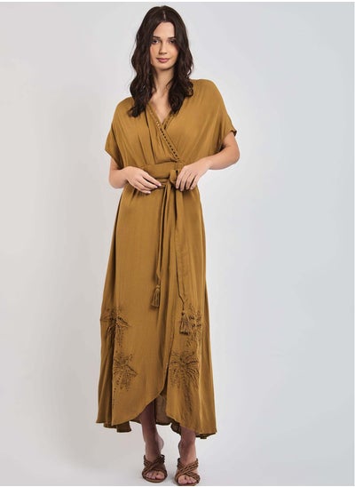 Buy Fancy Cap Sleeves Dress With Embroidery in Egypt