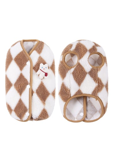 Buy Cute Dog Coat For Winter Super Soft Dog Winter Warm Coat Pet Sweatshirt Jacket for Cold Wheather for Small Medium Dog Cat Clothes Apparel (M) in UAE