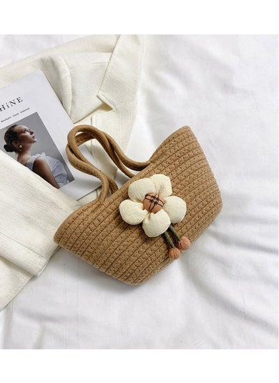 Buy New Handmade Woven Bag Flower Bag in Saudi Arabia