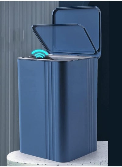 اشتري 14 Litre Motion Sensor Trash Can Smart Garbage Waste Bin Dust - BLUE في الامارات