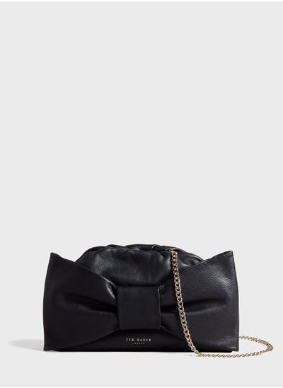 Buy Niasa Bow Detail Clutch in UAE