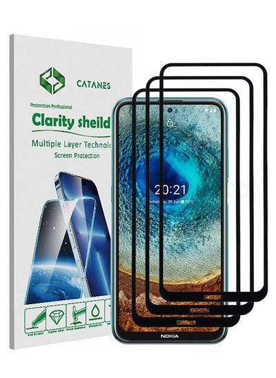 اشتري 3Pack for Nokia X10 / X20 Screen Protector Tempered Glass 9H Hardness Anti-Fingerprint Bubble-Free Easy Installation (6.67 inch) في الامارات