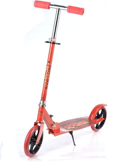 Buy Kick Scooter for Adult Quick Release Folding System and Adjustable Height Kick Scooter Alloy Anti-Slip Deck Bike Style Grips Lightweight Max Load 150kg/330lb in Saudi Arabia