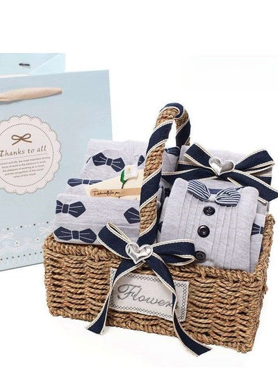 Buy 11 Piece Set - Quality Newborn Gift Box Set Made Of Pure Cotton Newborn Baby Gift Box in Saudi Arabia