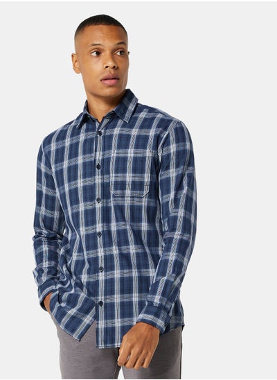 Buy Plaid Classic Collared Shirt in Saudi Arabia