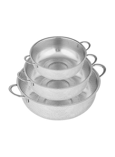 Buy Velaze stainless steel mixing bowl, salad bowl set, set of 3 / set of 5 serving bowl, sieve set of 3 cl01de in Egypt