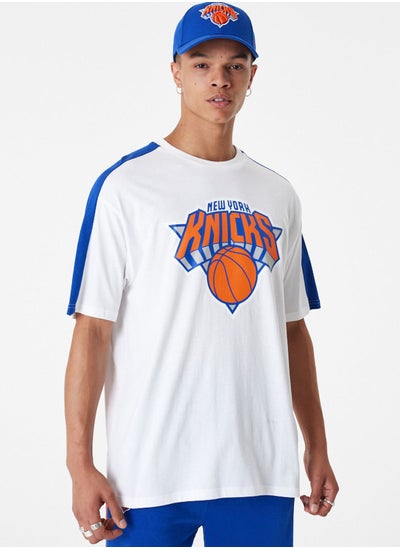 Buy New York Knicks Colour Block Oversized T-Shirt in UAE