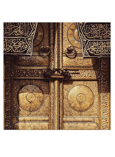 Buy Door Of Kaaba Themed Wall Art multicolour 30x30cm in UAE