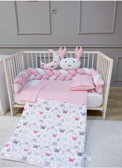 Buy Triple Braided Baby Bed Rails with Quilt, Pillows and Sheet in Saudi Arabia