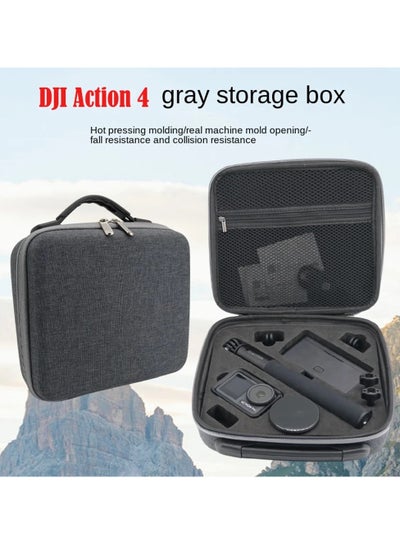 Buy Carrying Storage Case For DJI Action 4 Handbag Storage Bag Portable Storage Box for DJI Osmo Action 4 Sports Camera Accessories in UAE