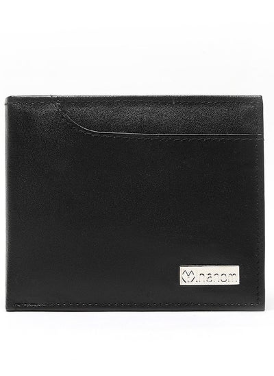 Buy Inahom Bi-Fold Organised Wallet Flat Nappa Genuine and Smooth Leather Upper IM2021XDA0001-001-Black in UAE