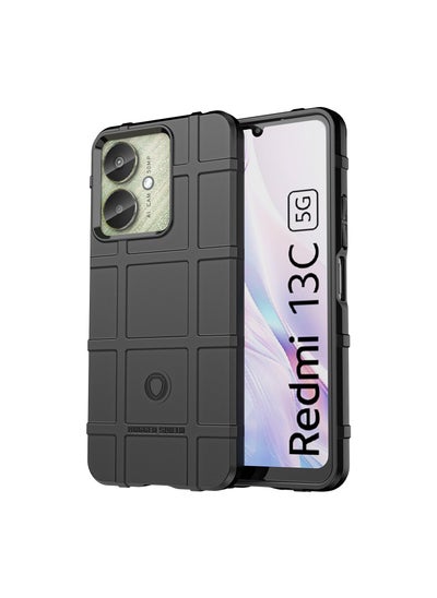 Buy Shockproof Protection Phone Case for Redmi 13C 4G/Redmi 13C 5G/Poco M6 5G/Poco C65 4G Black in Saudi Arabia