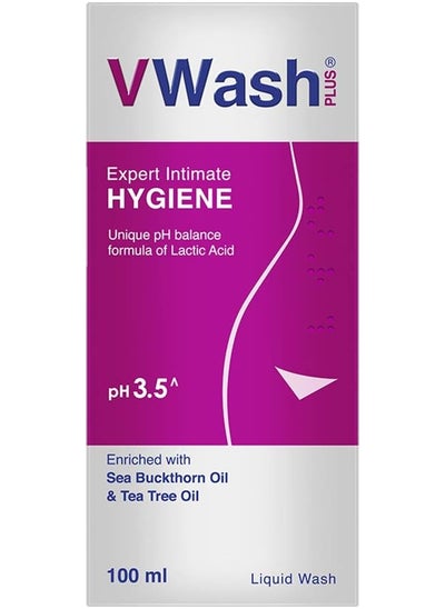 Buy VWash Plus Intimate Hygiene Wash - 100 ml in UAE