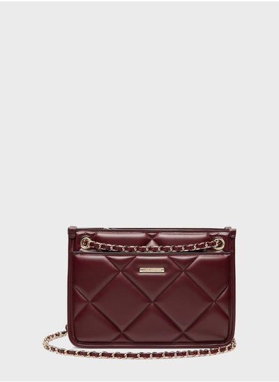 Buy Chain Detail Flap Over Crossbody in UAE