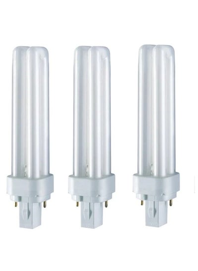 Buy Osram Compact Fluorescent Lamp18 W 2 Pin Warm White, Pack of 3 in UAE