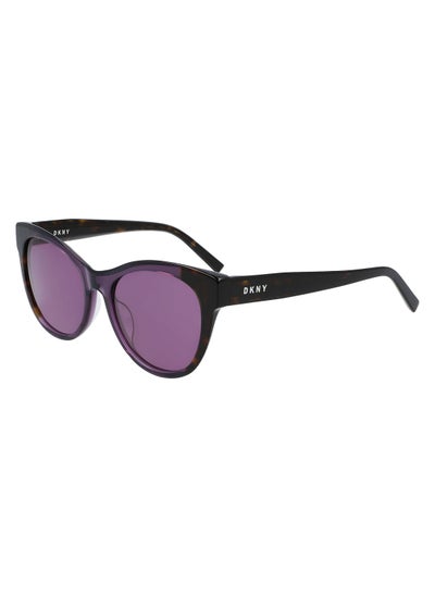 اشتري Full Rim Zyl Cat Eye Dkny Sun Dk533S 5217 (237) Dark Tortoise/Purple في السعودية