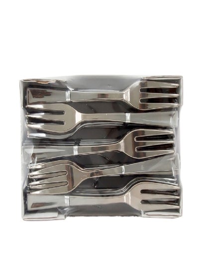 Buy Silver Fork In Box (Small) GS-6317 (1 Pack x 50 Pieces) in UAE