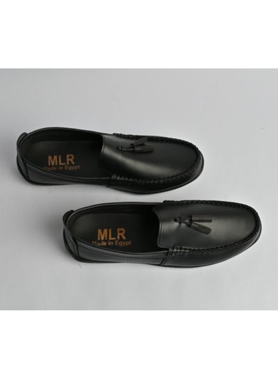 Buy MLR Shoes Genuine Leather Black Color Hand stitching Black Bubbles Pure 2M PVC sole Original does not cause sweating in Saudi Arabia