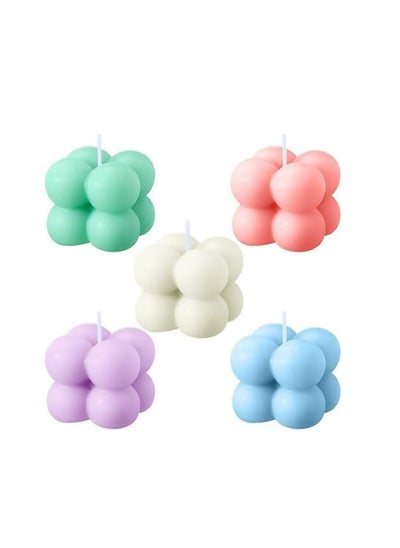 اشتري Scanted mini bubbles candles /3 pcs multi colour في مصر