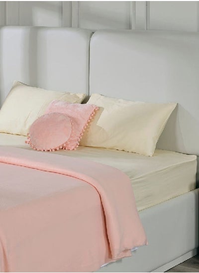 Buy BV Fleece Blanket, Rose - 150x200 cm in UAE