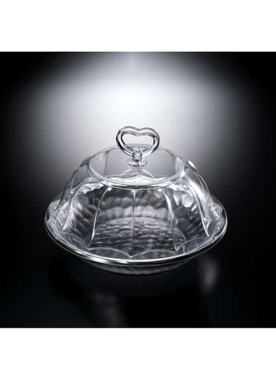 اشتري Acrylic Round Serving Set - Silver في الامارات