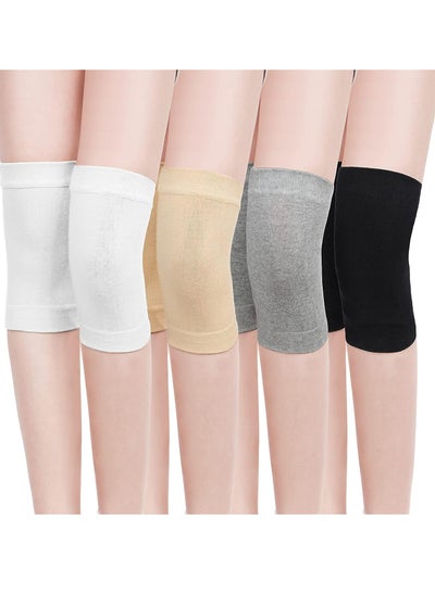 اشتري 4 Pairs Knee Warmers for Women Men Knee Braces Liner Sleeve Supports Knee Compression Sleeve Winter Cycling Ski Running في الامارات