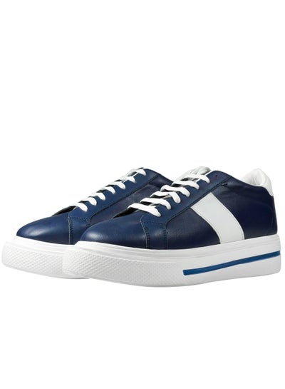 Buy Elegance Men's Shoes - Sky Leather -  Wide PU-Out Sole - Navy in Egypt