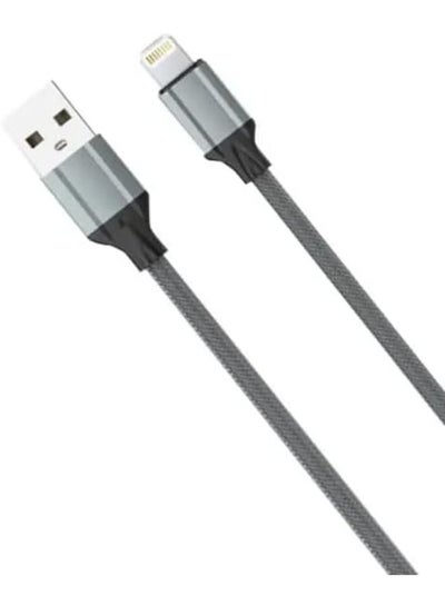 Buy LS441 TPE Fast Charging Data Cable Micro To USB-A, 1M Length And 2.4A Current Max - Grey in Egypt