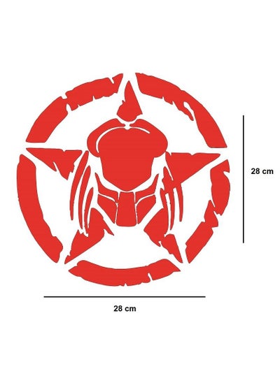 Buy Space Predator Star Sticker - RED in Egypt