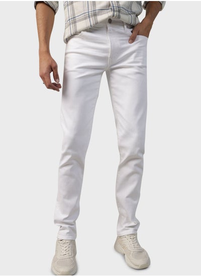 Buy Light Wash Slim Fit Jeans in UAE