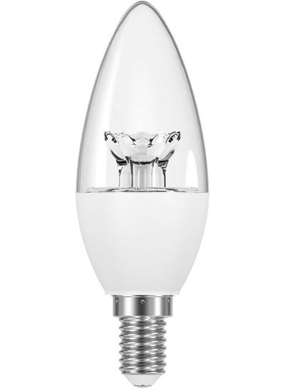 Buy Osram E14 Bulb LED Value Classic B Clear 4.9 W Warm White Candle Lamp  - 2700K in UAE