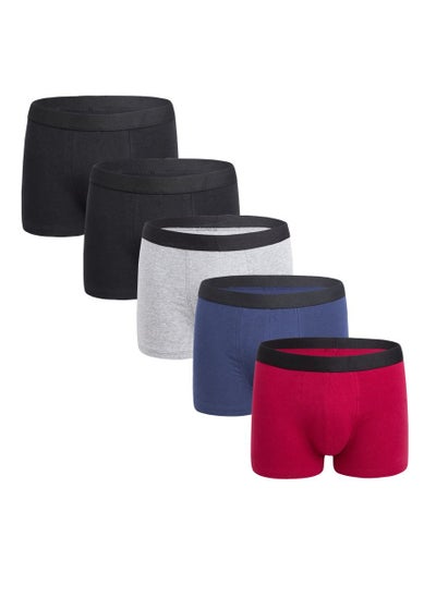 Buy 5PCS Men Breathable Underwear Brief Boxers Sets in Saudi Arabia