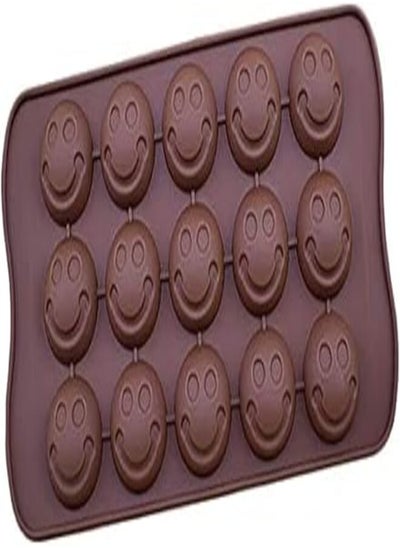 Buy Silicone Chocolate Mold - 15 Sheets Half Oval Shape - 4.75 by 4 - Brown in Egypt