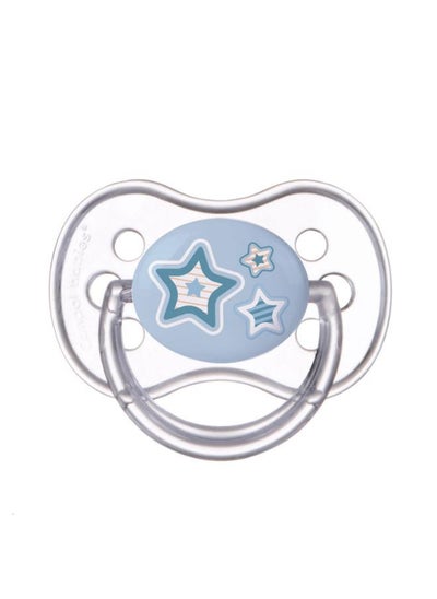 اشتري Silicone Soother 0-6m Round NEWBORN BABY with cap في مصر