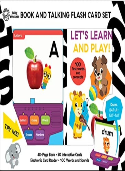 Buy Baby Einstein Lets Learn And Play Book And Talking Flash Card Sound Book Set in UAE