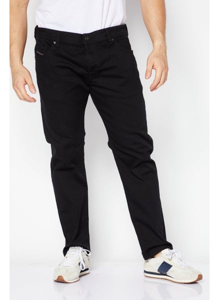 Buy Men Thommer Slim Fit Solid Denim Jeans, Black in Saudi Arabia