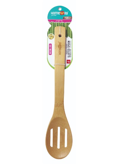 اشتري Homeway Bamboo Slotted Spoon – Eco-Friendly and Functional Kitchen Tool في الامارات