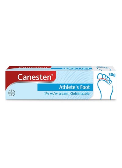 Buy Athletes Foot Cream, Dual Action, Clotrimazole, Antifungal, Antibacterial 30g in UAE