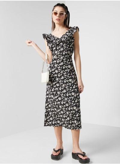 اشتري Square Neck Printed Dress في الامارات