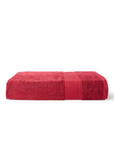 Buy Towel New Generation Bath  450 GSM 100% Cotton Terry 70x140 cm -Soft Feel Super Absorbent Quick Dry Red in UAE