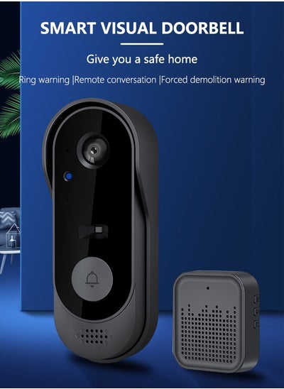 Buy Video Doorbell Camera Wireless Doorbell Camera Ultra Clear Wide Angle Battery Powered Easy to Install in Saudi Arabia