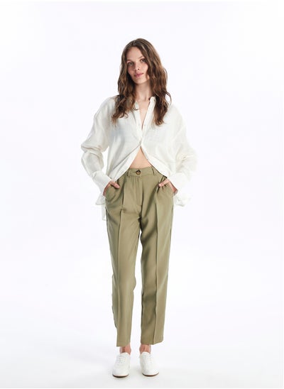 Buy Carrot Cut Women Pants With Elastic Waist in Egypt